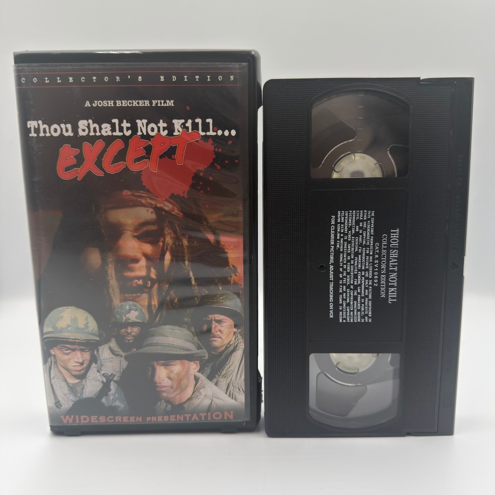 Thou Shalt Not Kill Except VHS Collectors Edition Widescreen Anchor Bay SV10692